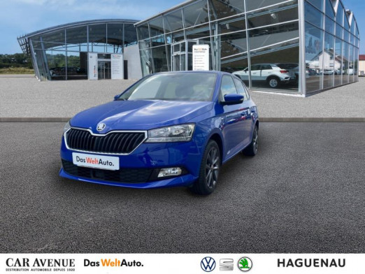 Occasion SKODA Fabia 1.0 TSI 110 Edition / Caméra / Bluetooth / Keyless / Régulateur / Radar de recul 2019 Bleu Energie 11 989 € à Haguenau