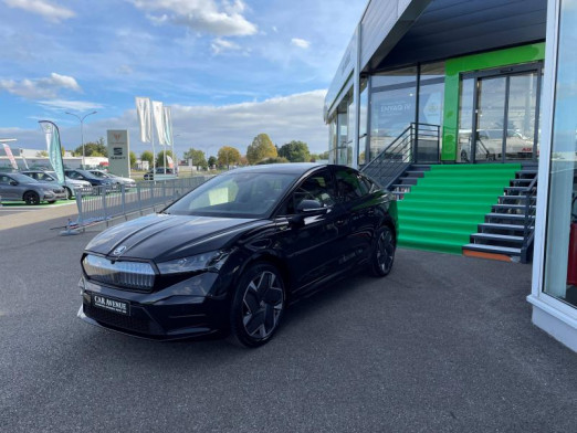 Occasion SKODA Enyaq Coupé iV Electrique 299ch RS 2022 Noir Magic métallisée 57 999 € à Haguenau