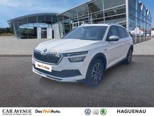 Occasion SKODA Kamiq 1.0 TSI Evo 110 Scoutline DSG7 / Smartlink / Caméra / Feux LED / Aide au Stationnement / Régul 2022 Blanc Cristal 24 989 € à Haguenau