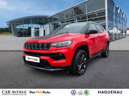 Used JEEP Compass 1.3 GSE T4 150ch 80th Anniversary 4x2 BVR6 / CAMERA 360 / ANGLE MORT / CARPLAY / SIEGES ET V 2021 Colorado Red+toit noir € 26,989 in Haguenau