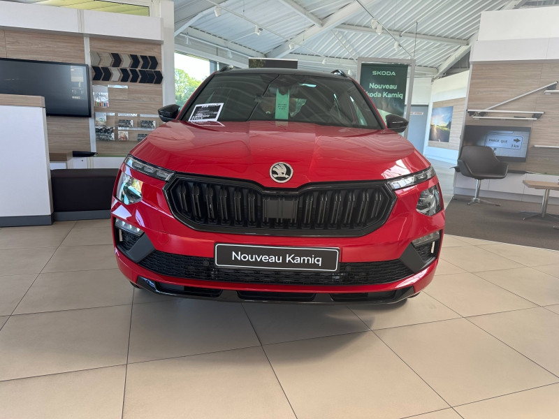 Occasion SKODA Kamiq 1.5 TSI 150 ch Monte-Carlo DSG7 Euro6d-AP / CAMERA / TOIT PANORAMIQUE / GPS / RADAR 2024 Rouge Velvet métallisé premium 31789 € à Haguenau