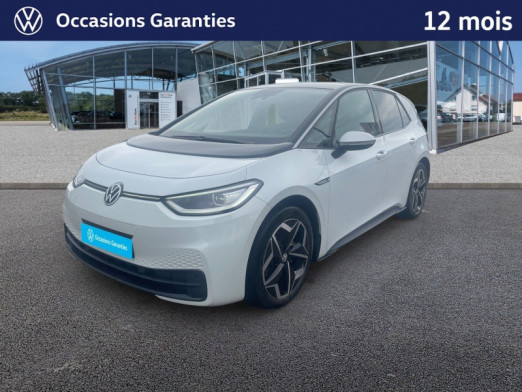 Occasion VOLKSWAGEN ID.3 204 ch - 58 kWh 1st Plus / GPS / Caméra / Feux LED / Keyless / Régulateur Adaptatif 2020 Blanc Glacier Métal/Toit/Hayon Noir 21 989 € à Haguenau