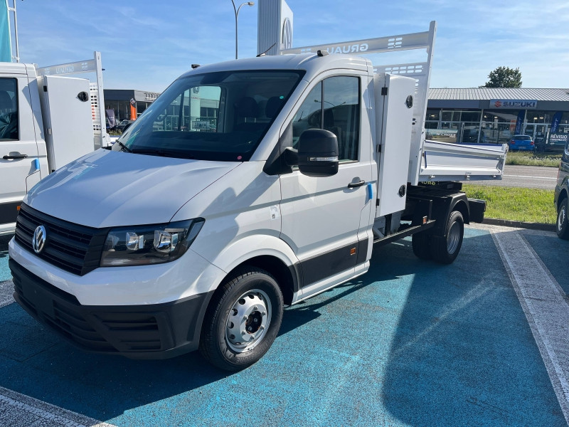 Used VOLKSWAGEN Crafter Benne 50 (détaré 3,5 t) L3 2.0 TDI 163ch Business Propulsion RJ Business + benne coffre Grua 2024 Blanc Candy € 51490 in Haguenau