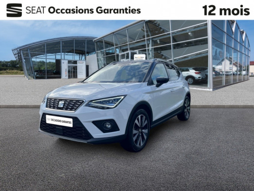 Occasion SEAT Arona 1.0 EcoTSI 110 ch Start/Stop Xcellence DSG /  GPS / KEYLESS / CAMERA / APP CONNECT / INDUCTION 2021 Blanc Candy/Toit Noir Minuit 18 990 € à Haguenau