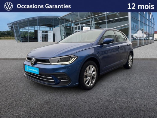 Occasion VOLKSWAGEN Polo 1.0 TSI 95 ch Style / GPS / ACC / CAMERA / SIEGES CHAUFFANTS / APP CONNECT 2021 Bleu Récif métallisé 17 990 € à Haguenau