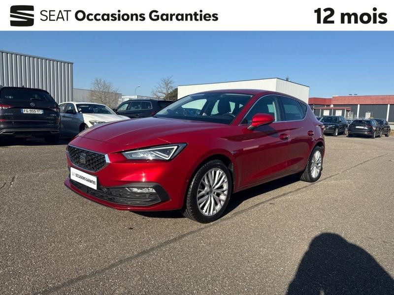Used SEAT Leon 1.5 eTSI 150 Xcellence DSG7 / GPS / Caméra / Feux LED / Keyless / Sièges Chauffants 2022 Rouge Désir Métal € 23989 in Haguenau