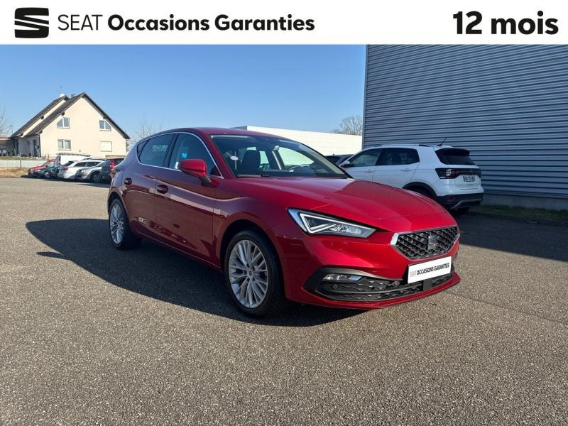 Used SEAT Leon 1.5 eTSI 150 Xcellence DSG7 / GPS / Caméra / Feux LED / Keyless / Sièges Chauffants 2022 Rouge Désir Métal € 23989 in Haguenau