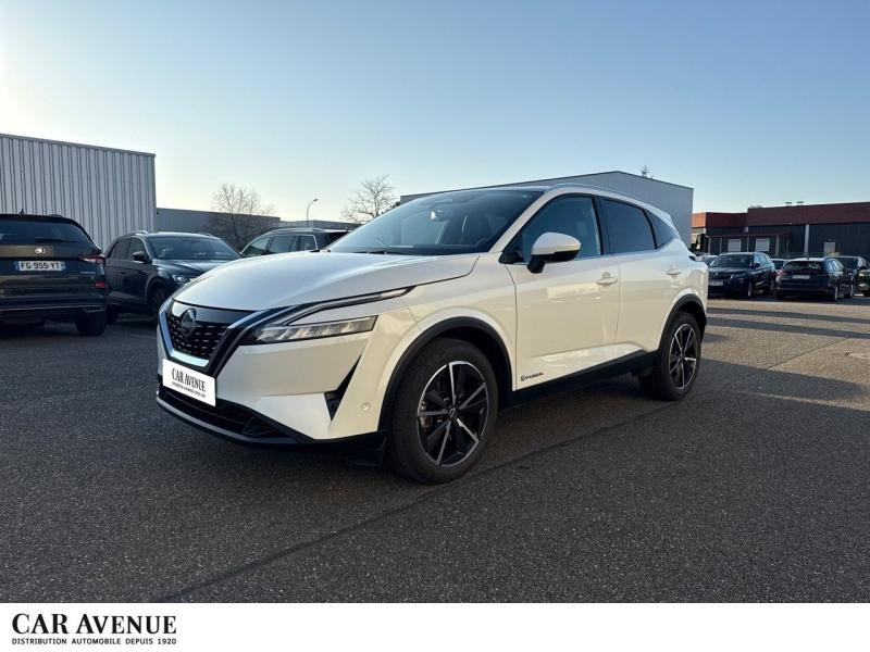 Used NISSAN Qashqai e-POWER 190 ch Tekna / GPS / CAMERA 360 / TOIT PANORAMIQUE / HAYON ELECTRIQUE 2023 Blanc Lunaire (Spéciale) € 28989 in Haguenau