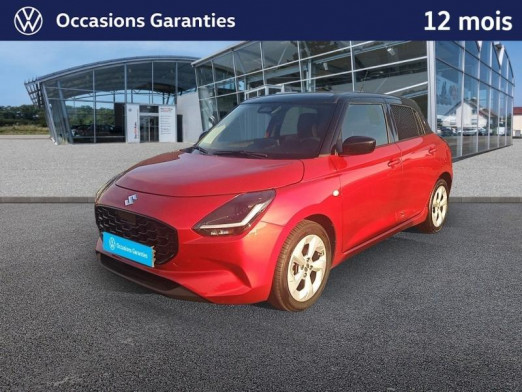 Occasion SUZUKI Swift 1.2 Hybrid 83 ch Privilège Auto / CAMERA / SIEGES CHAUFFANTS / APPLE CAR PLAY 2025 Burn Red Pearl Metal/Toit Black 18 989 € à Haguenau