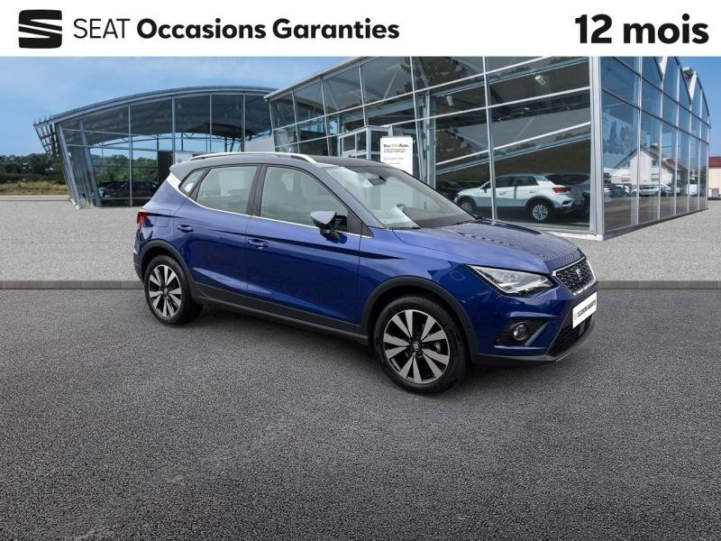 Used SEAT Arona 1.0 TSI 110 Xcellence DSG7 / GPS / Caméra / Feux LED / Jantes 17  Dynamic Machined 2021 Bleu Asphalte Métal/Toit Gris Magnétique € 18989 in Haguenau