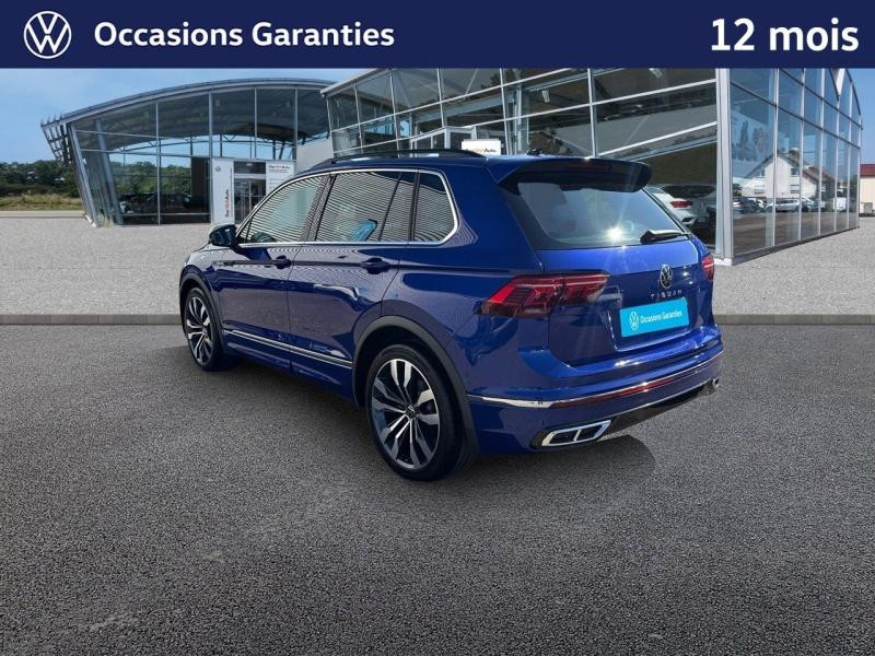 Occasion VOLKSWAGEN Tiguan 2.0 TDI 150 R-Line DSG7 / Amortisseurs DCC / Caméra 360 / Jantes 20  SUZUKA / Feux Matrix LED 2022 Bleu Lapiz métallisée 30989 € à Haguenau