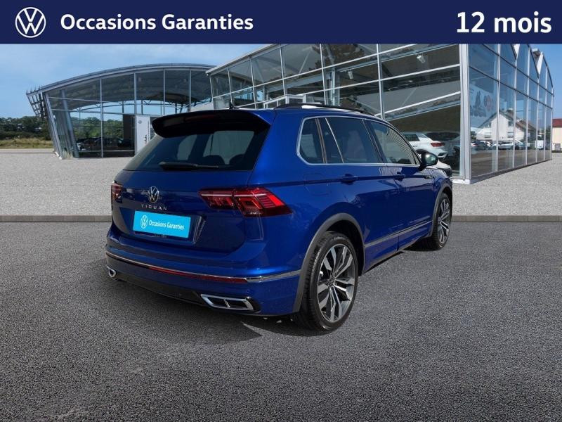 Occasion VOLKSWAGEN Tiguan 2.0 TDI 150 R-Line DSG7 / Amortisseurs DCC / Caméra 360 / Jantes 20  SUZUKA / Feux Matrix LED 2022 Bleu Lapiz métallisée 30989 € à Haguenau