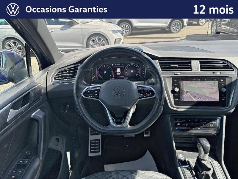 Occasion VOLKSWAGEN Tiguan 2.0 TDI 150 R-Line DSG7 / Amortisseurs DCC / Caméra 360 / Jantes 20  SUZUKA / Feux Matrix LED 2022 Bleu Lapiz métallisée 30989 € à Haguenau