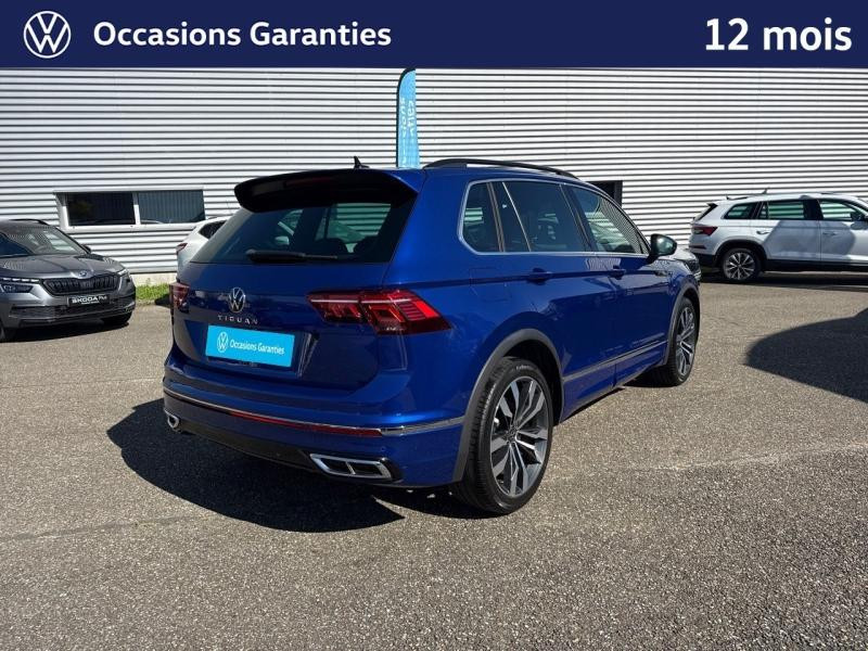 Occasion VOLKSWAGEN Tiguan 2.0 TDI 150 R-Line DSG7 / Amortisseurs DCC / Caméra 360 / Jantes 20  SUZUKA / Feux Matrix LED 2022 Bleu Lapiz métallisée 30989 € à Haguenau