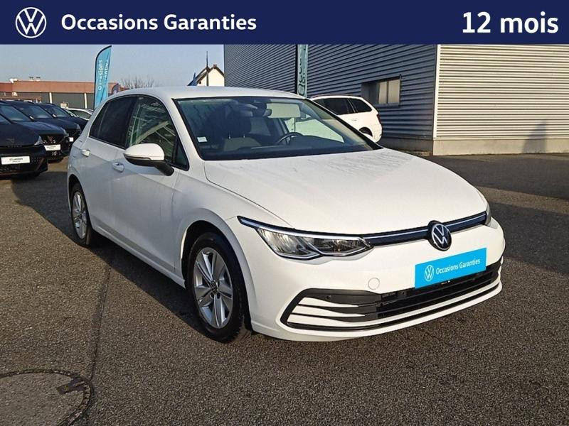 Occasion VOLKSWAGEN Golf 1.5 eTSI 150 Life Business 1st DSG7 / GPS / Caméra / Feux LED / Régulateur Adaptatif 2021 Blanc Pur 21489 € à Haguenau