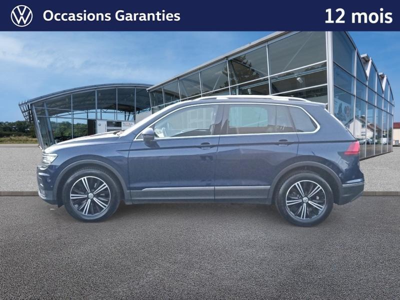 Used VOLKSWAGEN Tiguan 2.0 TDI 150 ch Carat Exclusive DSG7 / KEYLESS / APP CONNECT / SIEGES CUIRS ET CHAUFFANTS A ME 2018 Bleu Atlantique € 24989 in Haguenau