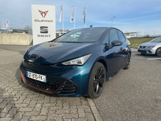 Used CUPRA Born 204ch L 58 kWh V / GPS / CAMERA / FULL LED / ACC / KEYLESS / TETE HAUTE / SIEGES CHAUFFANTS 2023 Bleu Aurore métallisé € 33,989 in Haguenau