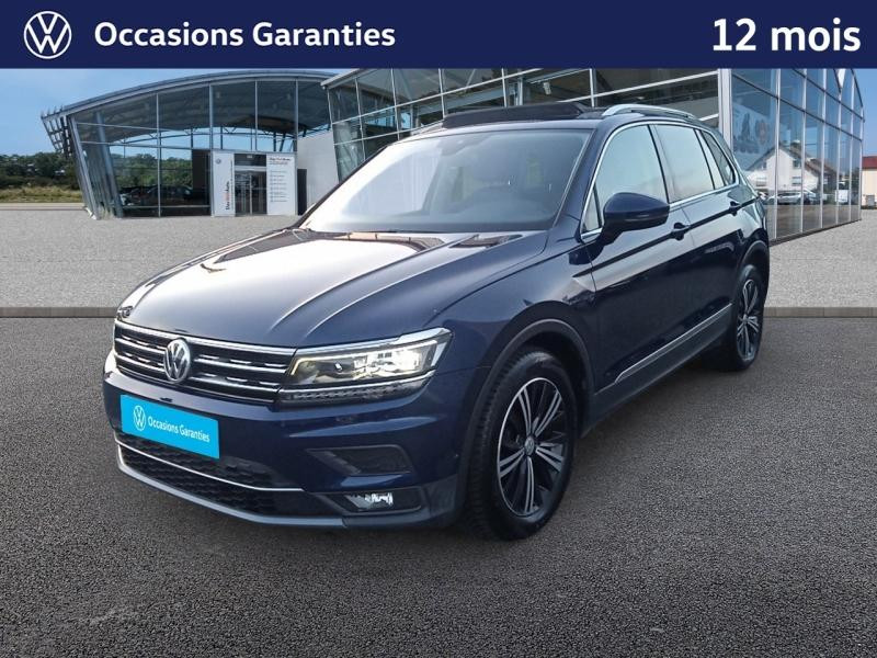 Used VOLKSWAGEN Tiguan 2.0 TDI 150 ch Carat Exclusive DSG7 / KEYLESS / APP CONNECT / SIEGES CUIRS ET CHAUFFANTS A ME 2018 Bleu Atlantique € 24889 in Haguenau