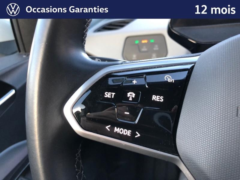 Occasion VOLKSWAGEN ID.3 204 ch Pro S 77 kWh Active / GPS / ACC / CAMERA / SIEGES ET VOLANT CHAUFFANTS / APP CONNECT 2023 Blanc Glacier Métal/Toit/Hayon Noir 21989 € à Haguenau