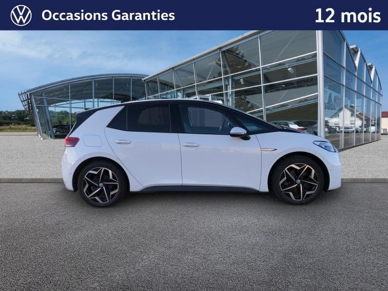 Occasion VOLKSWAGEN ID.3 204 ch Pro S 77 kWh Active / GPS / ACC / CAMERA / SIEGES ET VOLANT CHAUFFANTS / APP CONNECT 2023 Blanc Glacier Métal/Toit/Hayon Noir 21989 € à Haguenau