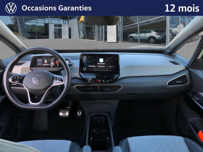 Occasion VOLKSWAGEN ID.3 204 ch Pro S 77 kWh Active / GPS / ACC / CAMERA / SIEGES ET VOLANT CHAUFFANTS / APP CONNECT 2023 Blanc Glacier Métal/Toit/Hayon Noir 21989 € à Haguenau