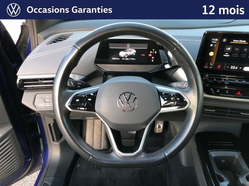 Occasion VOLKSWAGEN ID.4 174Cch Pro 77 kWh Life Plus / ACC / GPS / CAMERA / SIEGES CHAUFFANTS / APP CAR PLAY 2022 Bleu Crépuscule Métallisée 27489 € à Haguenau