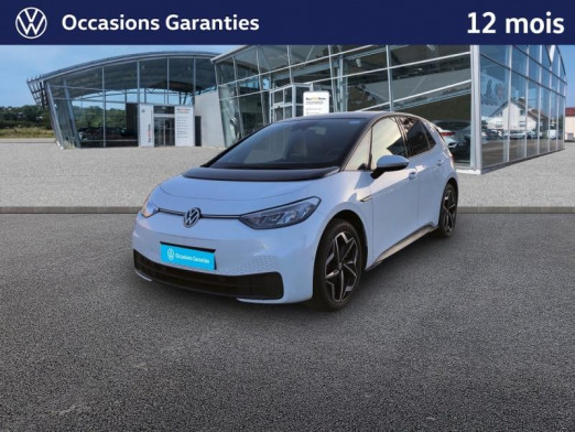 Occasion VOLKSWAGEN ID.3 204 ch Pro S 77 kWh Active / GPS / ACC / CAMERA / SIEGES ET VOLANT CHAUFFANTS / APP CONNECT 2023 Blanc Glacier Métal/Toit/Hayon Noir 21 989 € à Haguenau