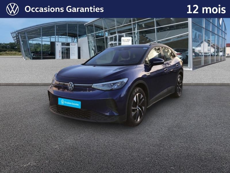 Occasion VOLKSWAGEN ID.4 174Cch Pro 77 kWh Life Plus / ACC / GPS / CAMERA / SIEGES CHAUFFANTS / APP CAR PLAY 2022 Bleu Crépuscule Métallisée 27489 € à Haguenau