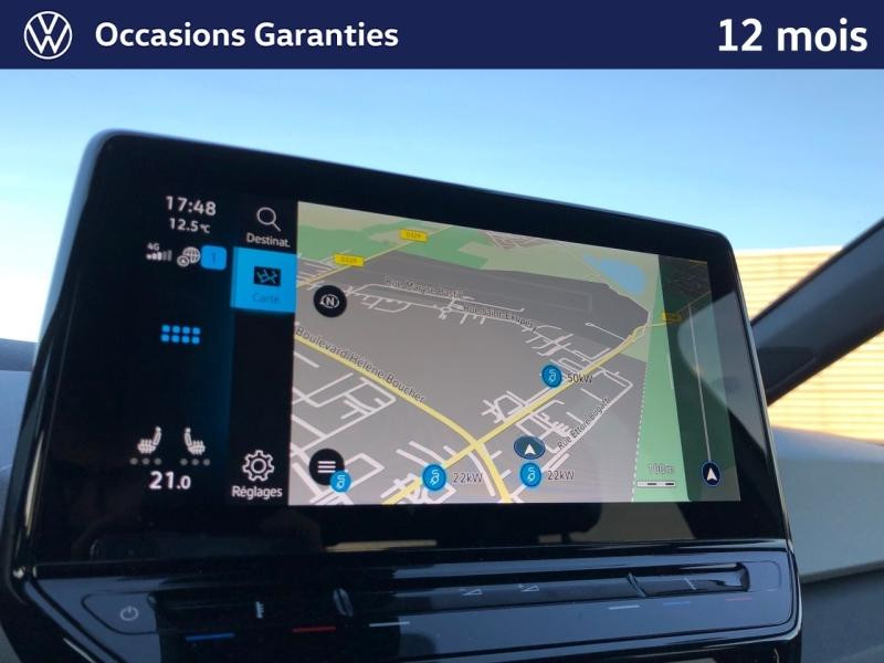 Occasion VOLKSWAGEN ID.3 204 ch Pro S 77 kWh Active / GPS / ACC / CAMERA / SIEGES ET VOLANT CHAUFFANTS / APP CONNECT 2023 Blanc Glacier Métal/Toit/Hayon Noir 21989 € à Haguenau