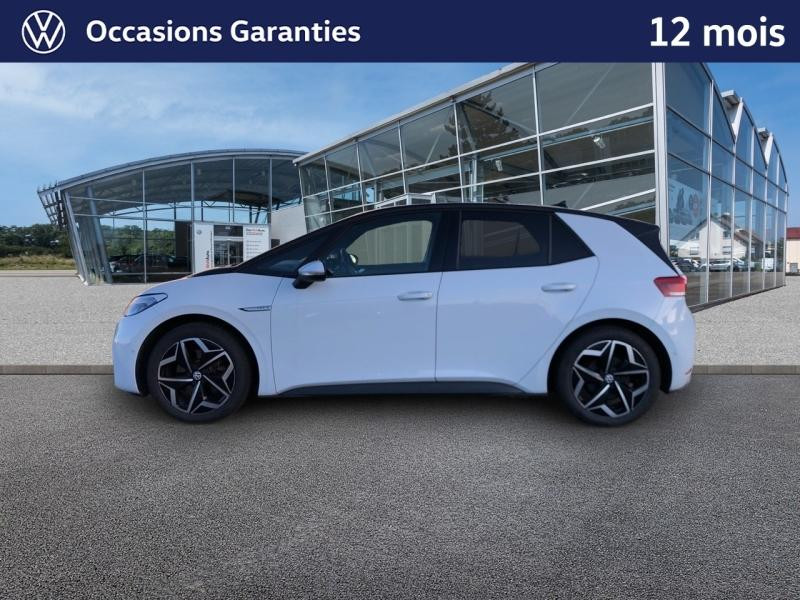 Occasion VOLKSWAGEN ID.3 204 ch Pro S 77 kWh Active / GPS / ACC / CAMERA / SIEGES ET VOLANT CHAUFFANTS / APP CONNECT 2023 Blanc Glacier Métal/Toit/Hayon Noir 21989 € à Haguenau