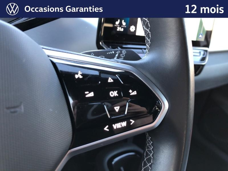 Occasion VOLKSWAGEN ID.3 204 ch Pro S 77 kWh Active / GPS / ACC / CAMERA / SIEGES ET VOLANT CHAUFFANTS / APP CONNECT 2023 Blanc Glacier Métal/Toit/Hayon Noir 21989 € à Haguenau