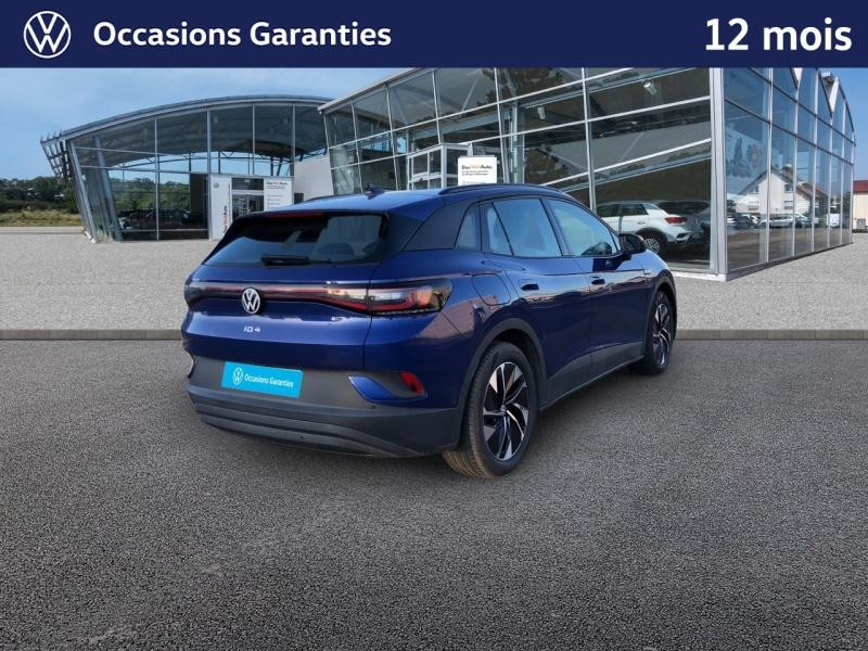 Occasion VOLKSWAGEN ID.4 174Cch Pro 77 kWh Life Plus / ACC / GPS / CAMERA / SIEGES CHAUFFANTS / APP CAR PLAY 2022 Bleu Crépuscule Métallisée 27489 € à Haguenau
