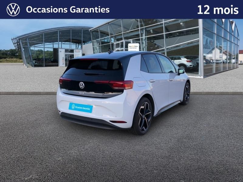 Occasion VOLKSWAGEN ID.3 204 ch Pro S 77 kWh Active / GPS / ACC / CAMERA / SIEGES ET VOLANT CHAUFFANTS / APP CONNECT 2023 Blanc Glacier Métal/Toit/Hayon Noir 21989 € à Haguenau