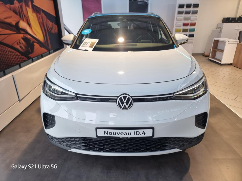 Used VOLKSWAGEN ID.4 174ch Pro 77 kWh 2023 Blanc Glacier Métallisée / Toit Noir € 32989 in Saverne