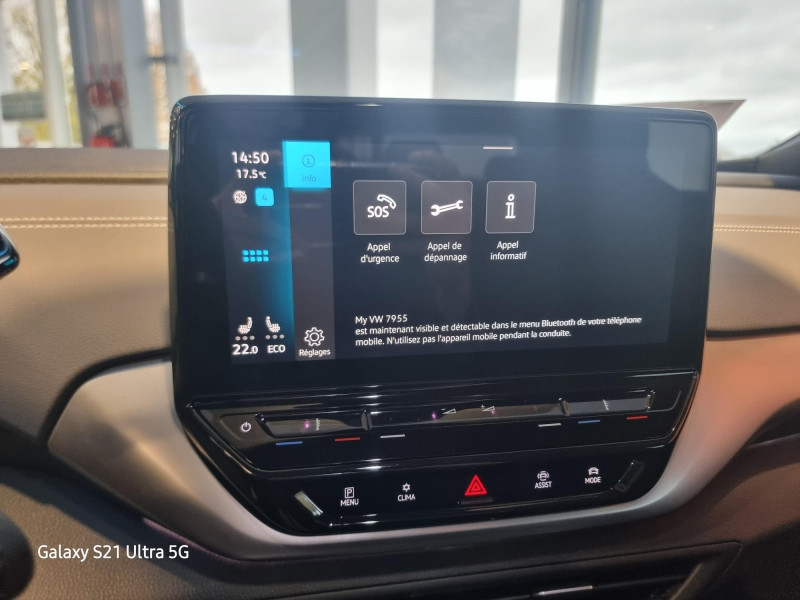 Occasion VOLKSWAGEN ID.4 174ch Pro 77 kWh 2023 Blanc Glacier Métallisée / Toit Noir 29989 € à Sarrebourg