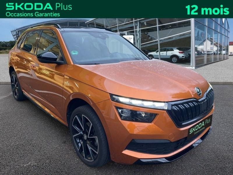 Used SKODA Kamiq 1.0 TSI 110 Ch Monte-Carlo DSG7 / Caméra / GPS / Toit Panoramique / Sièges chauffant / Volant 2023 Orange Phoenix métallisé premium € 22989 in Sarrebourg