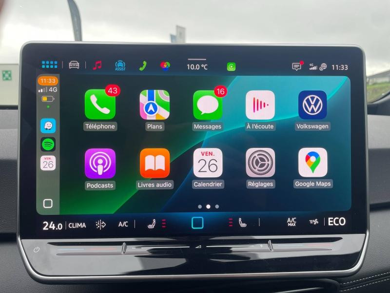 Occasion VOLKSWAGEN ID.3 204ch Pro 59 kWh Life Max 2025 Noir Ébène Métal/Toit/Hayon Noir 33489 € à Sarrebourg