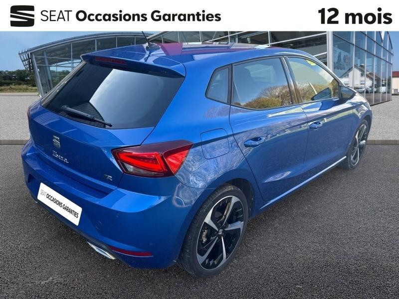 Occasion SEAT Ibiza 1.5 TSI 150 Ch FR DSG7 / GPS / Caméra / APP connect / Palettes / Clim auto 2023 Bleu Saphir métal 20489 € à Sarrebourg