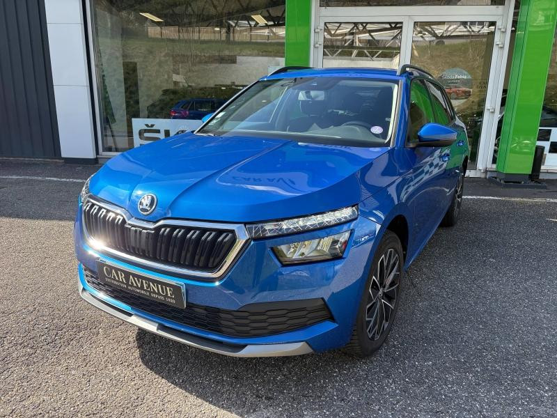 Occasion SKODA Kamiq 1.0 TSI Evo 110ch Young Edition DSG7 / ATTELAGE / ROUE SECOURS 2021 Bleu Racing métallisé 17489 € à Sarrebourg