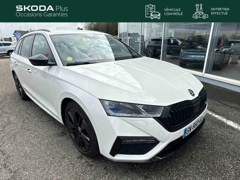 Occasion SKODA Octavia Combi 2.0 TDI 200 RS 4x4 DSG / GPS / Caméra / Kessy / Pack Electrique RS / Sièges Chauffants 2023 Blanc Cristal spéciale 31989 € à Sarrebourg