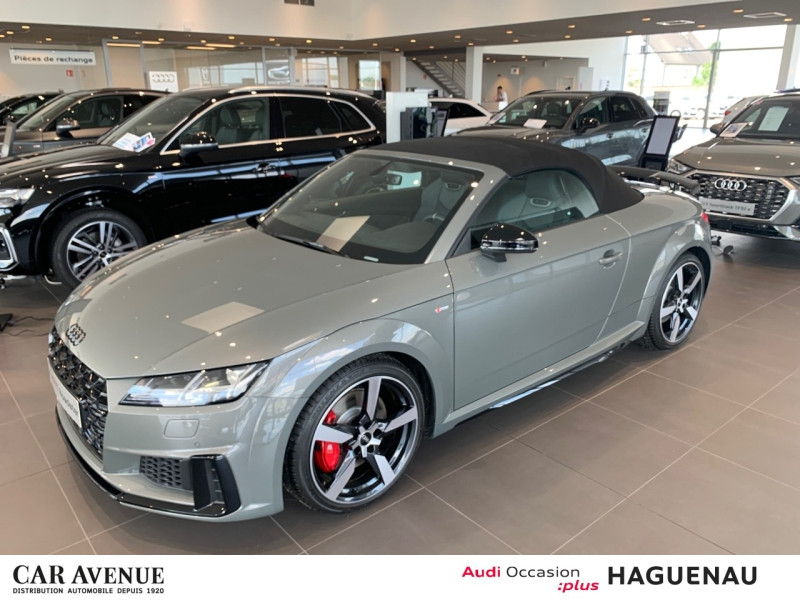 Occasion AUDI TT Roadster 45 TFSI 245ch Compétition Plus S tronic 7 2024 Gris Chronos métallisé/Capote noire 66490 € à Haguenau