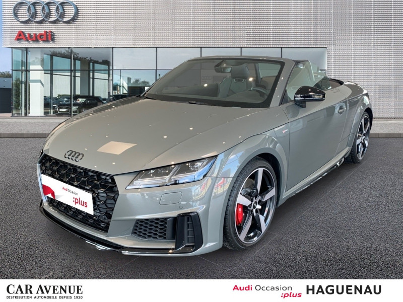 Occasion AUDI TT Roadster 45 TFSI 245ch Compétition Plus S tronic 7 2024 Gris Chronos métallisé/Capote noire 66490 € à Haguenau