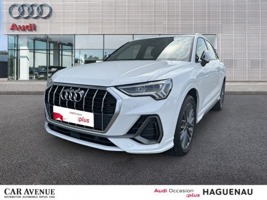 Used AUDI Q3 45 TFSI e 245 S line S tronic 6 jantes 19' camera de recul 2021 Blanc Glacier métallisé € 36,989 in Haguenau