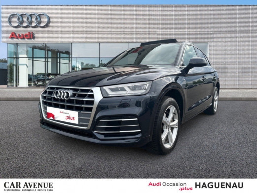 Occasion AUDI Q5 50 TFSI e 299 S line quattro S tronic 7 TOIT OUVRANT STORE PARE SOLEIL MANUEL ASSISTANT FEUX DE R 2020 Bleu Lunaire 37 989 € à Haguenau