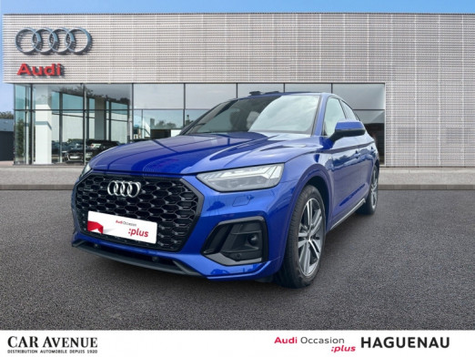 Occasion AUDI Q5 Sportback 55 TFSI e 367 S line quattro S tronic 7 ADAPTIVE AIR SUSPENSION FREINS A DISQUE A L ARR 2021 Bleu Ultra métallisé 59 989 € à Haguenau