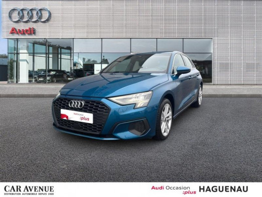 Occasion AUDI A3 Sportback 30 TDI 116 Business line S tronic 7 / Virtual Cockpit / GPS / Caméra / Feux LED / Régul 2021 Bleu Atoll métallisé 19 989 € à Haguenau