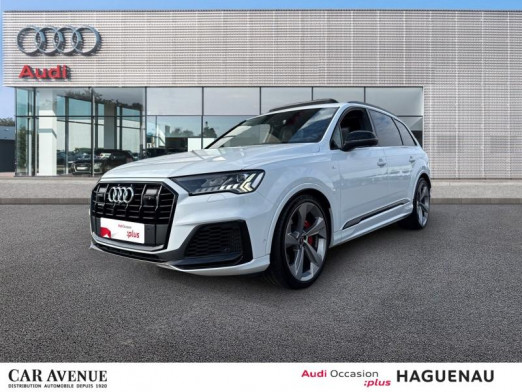 Occasion AUDI Q7 55 TFSI e 380 S line quattro Tiptronic 5 places jantes 22' audi sport sièges av et arr et ventilé 2021 Blanc Glacier métallisé 51 489 € à Haguenau