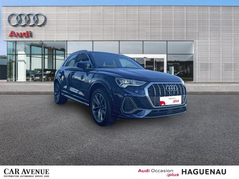 Used AUDI Q3 45 TFSI e 245ch S line S tronic 6 2021 Bleu Navarre métallisé € 34989 in Haguenau