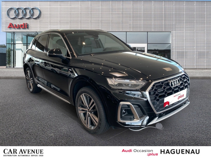 Occasion AUDI Q5 55 TFSI e 367ch S line quattro S tronic 7 2024 Noir Mythic métallisé 55900 € à Haguenau