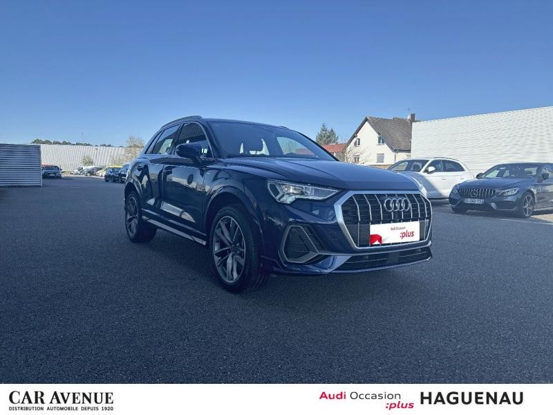 Used AUDI Q3 45 TFSI e 245ch S line S tronic 6 2021 Bleu Navarre métallisé € 34989 in Haguenau